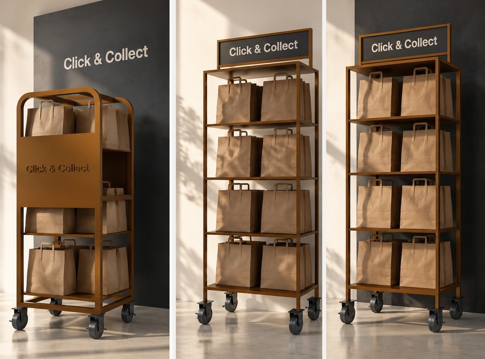 Emmerys Click and Collect station — design evolution