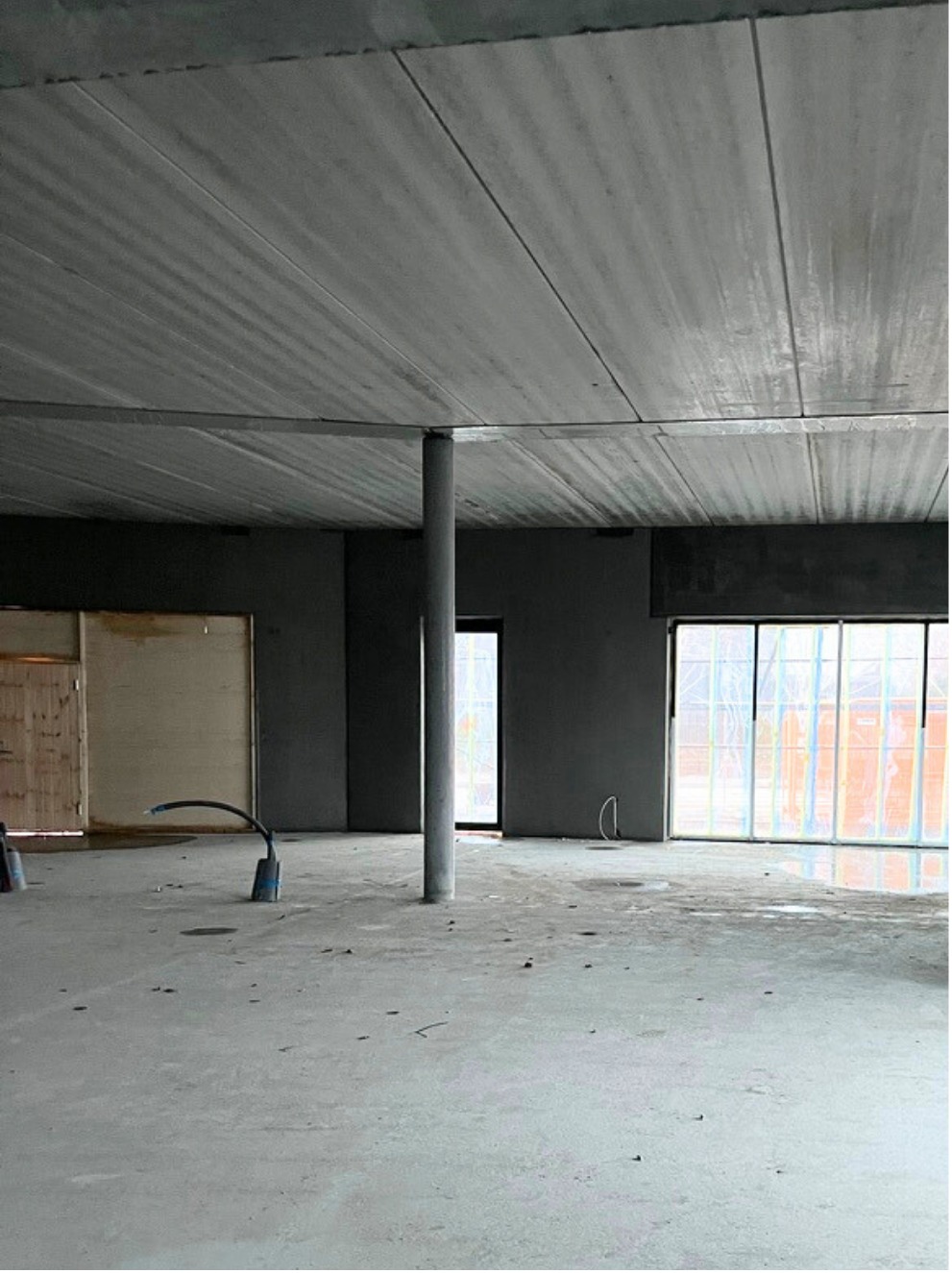 Risskov interior shell during construction