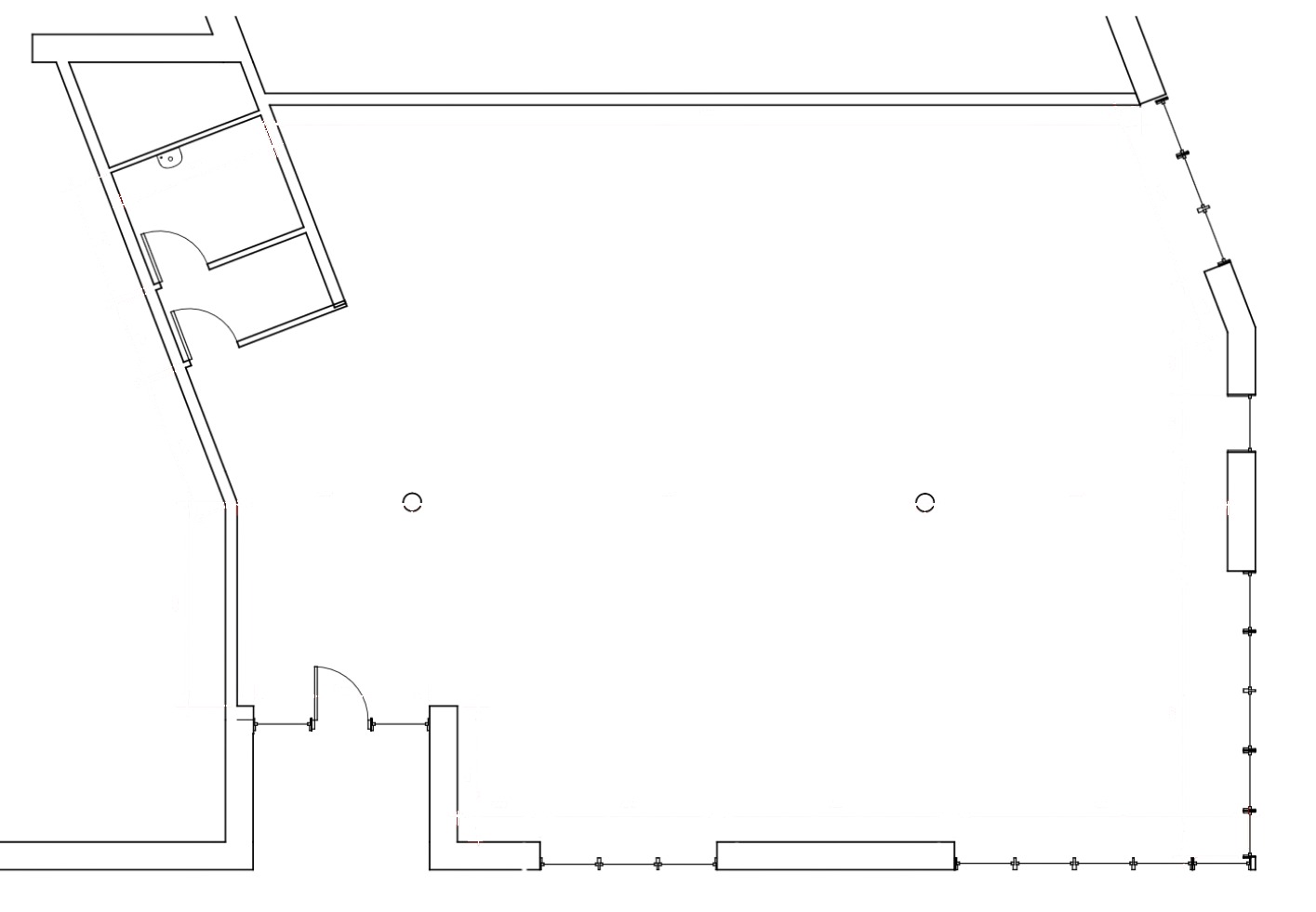 Risskov base plan with measured dimensions