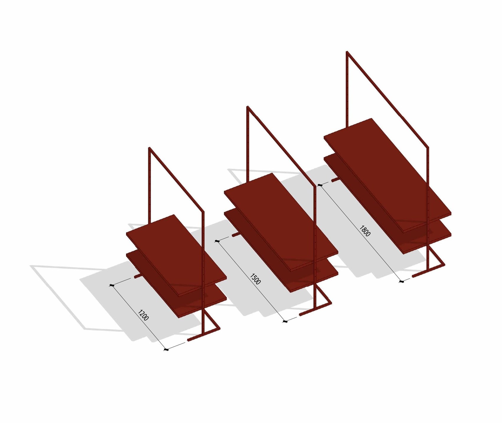 VÉRA modular display rail detail